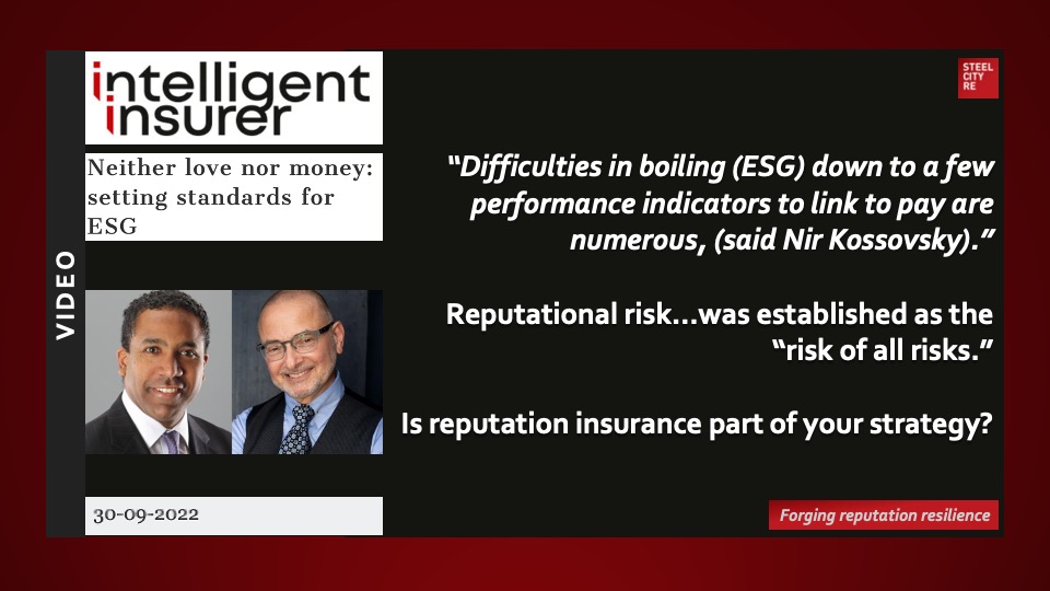 Pay by ESG Performance Metrics. “Difficulties in boiling (ESG) down to a few performance indicators to link to pay are numerous, (said Nir Kossovsky).”