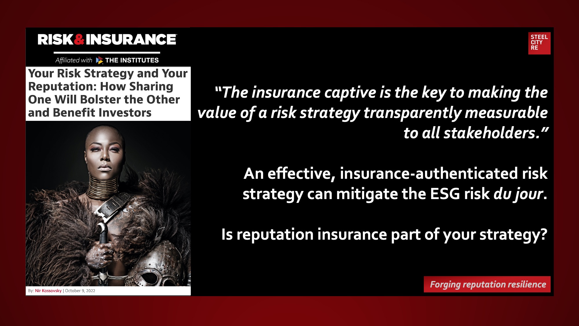 Insurance Captive and Risk Strategy Transparency