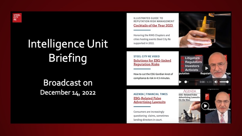 Intelligence Unit Briefing 20221214