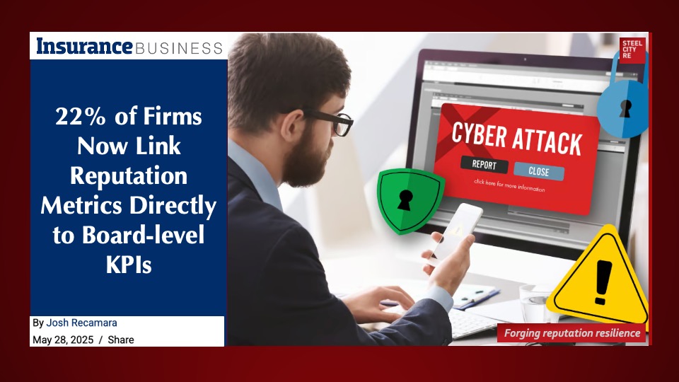 Reputation Metrics Linked to Board-Level KPIs. Firms are ... managing (reputation) as a measurable enterprise risk.